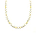 14K Gold Alternating Circle Mother of Pearl Inlay Disco Chain