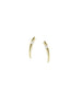 14K Gold Single Diamond Crawler Earrings