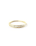 14K Yellow Gold Vertical .32ct Baguette Channel Set 1/2 Ring