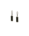 black onyx slab earrings
