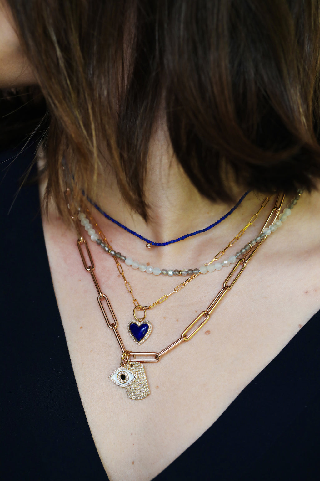 14K Gold Small Paper Clip Chain