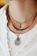 Silver Diamond Single Pink Sapphire Star Charm