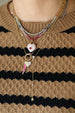 14K Gold Half Diamond Heart Charm