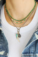 14K Gold Paper Clip + Emerald Diamond Tennis