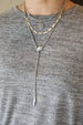 Silver Popcorn Chain Panther Lariat