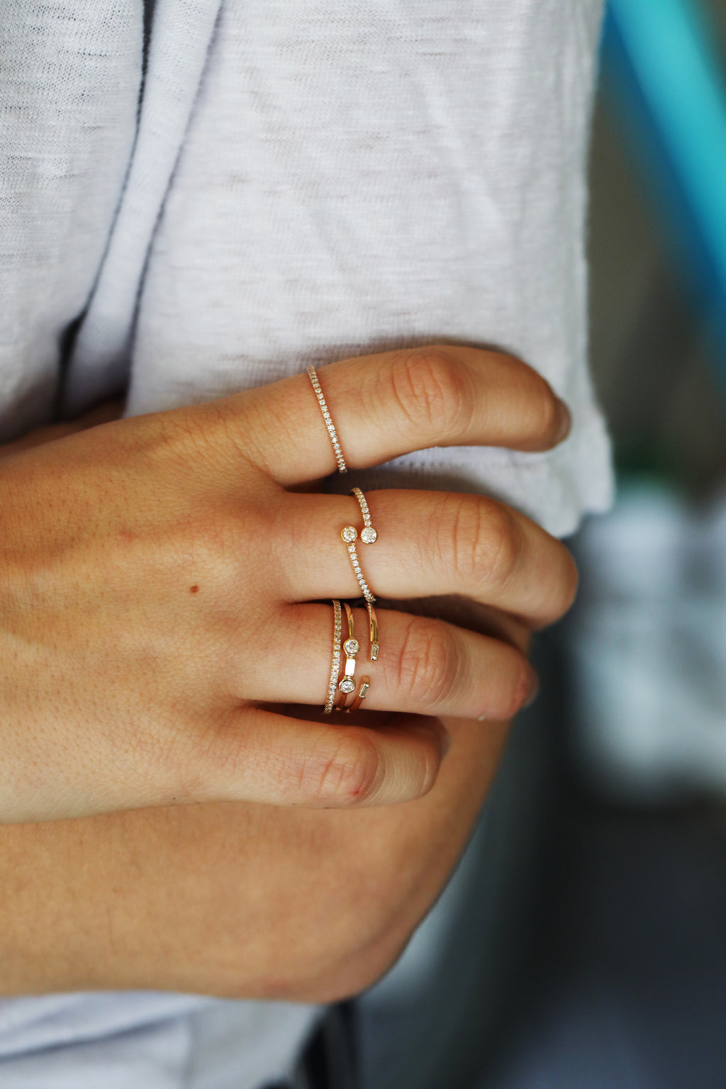 14K Rose Gold Diamond Eternity Ring