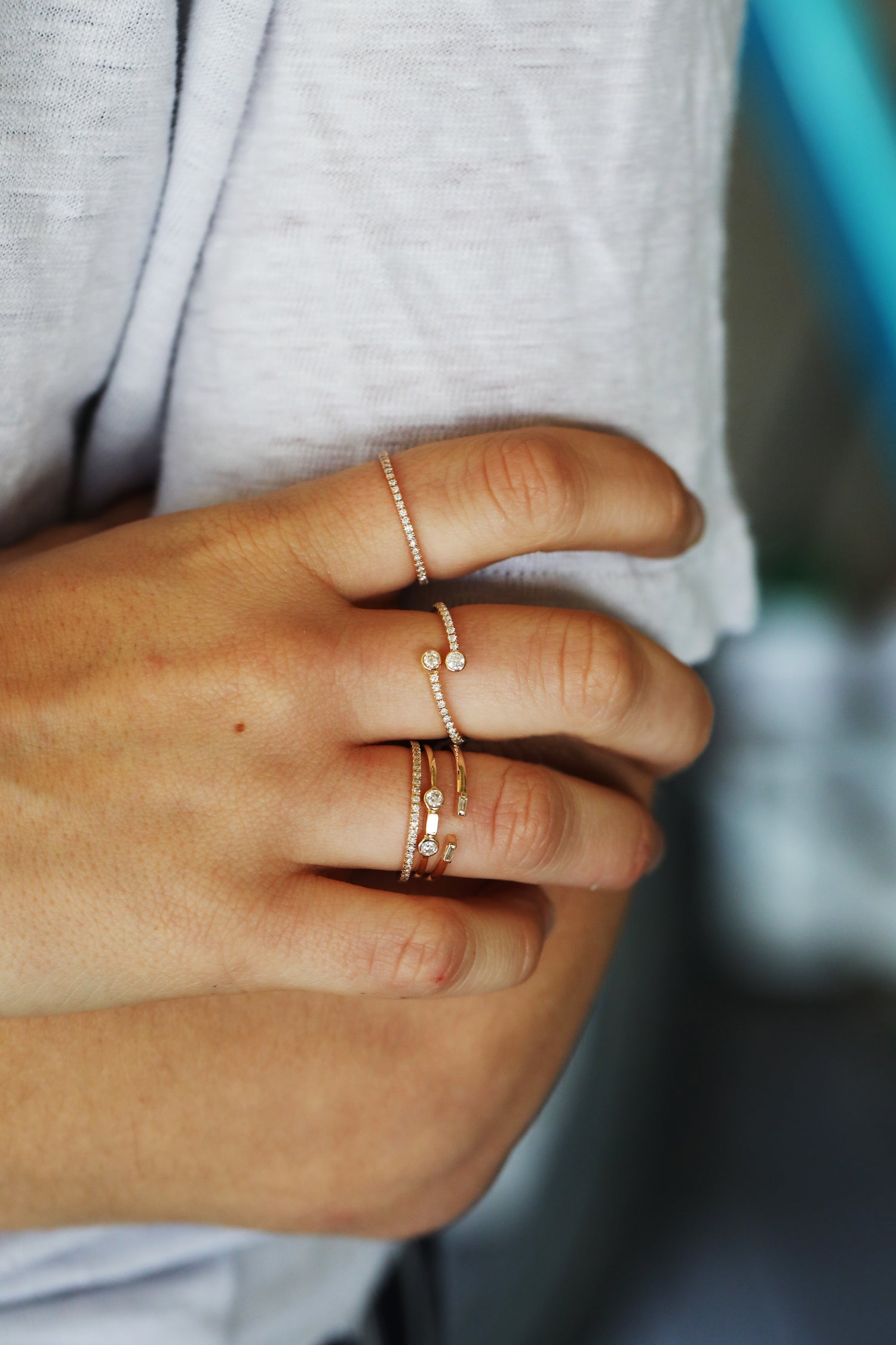 14K Rose Gold Diamond Eternity Ring