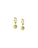 Mini Evil Eye Coin Huggie Earrings