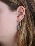 14K Rose Gold Huggie Earring