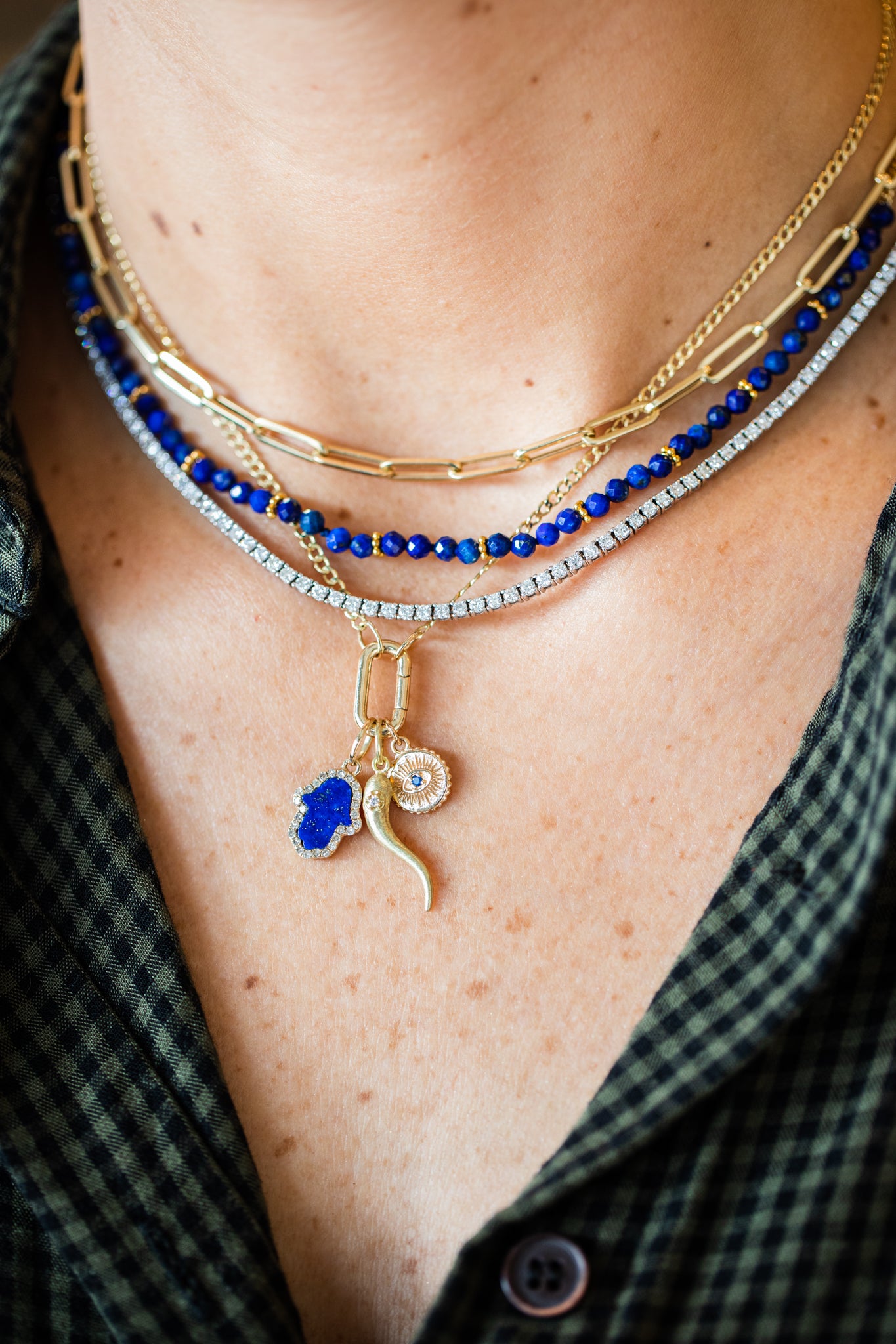 14k 3D Medium Rose Gold Italian Horn Pendant Charm for a Chain or Neck –  Lazuli