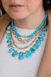 The Gemma Lock Necklace: Sleeping Beauty Turquoise