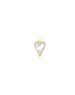 14K Gold Mother of Pearl Heart Charm