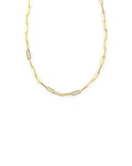 Medium 14K Gold Paper Clip Chain