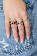 14K Yellow Gold Scallop Diamond Eternity Band