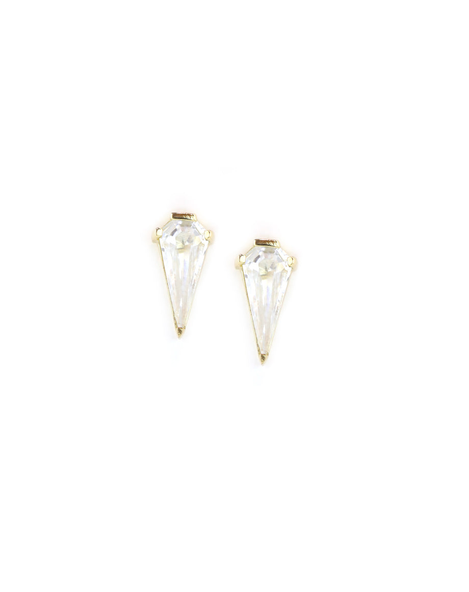 Pointed Crystal Studs