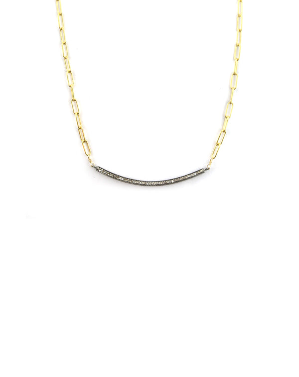 The Lina Necklace: Gold Filled Paper Clip