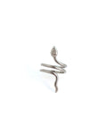 Matte Silver Slither Snake Wrap Ring
