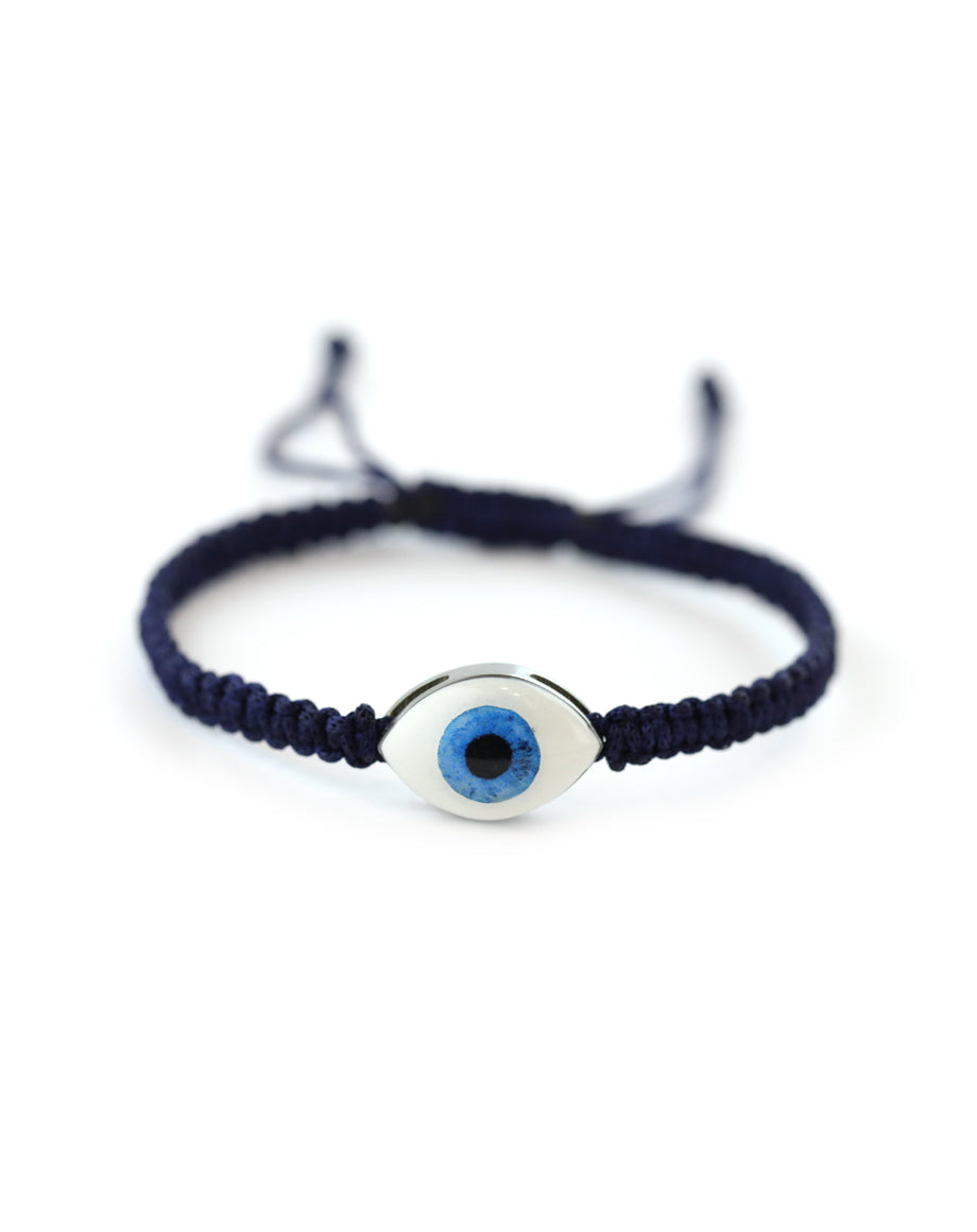 Cosmic Eye Bracelet: Navy Thread