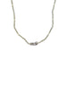 Mini Gemma Lock Necklace: Tiny Pyrite