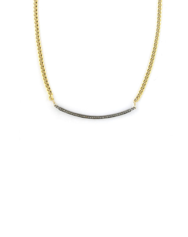 The Lina Necklace - Gold Filled Flat Cuban Chain