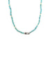 Mini Gemma Lock Necklace: Turquoise